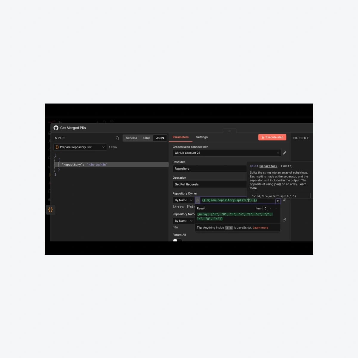 n8n Expression Editor in a Get Report File node using sample data; archival demonstration of the expression interface.