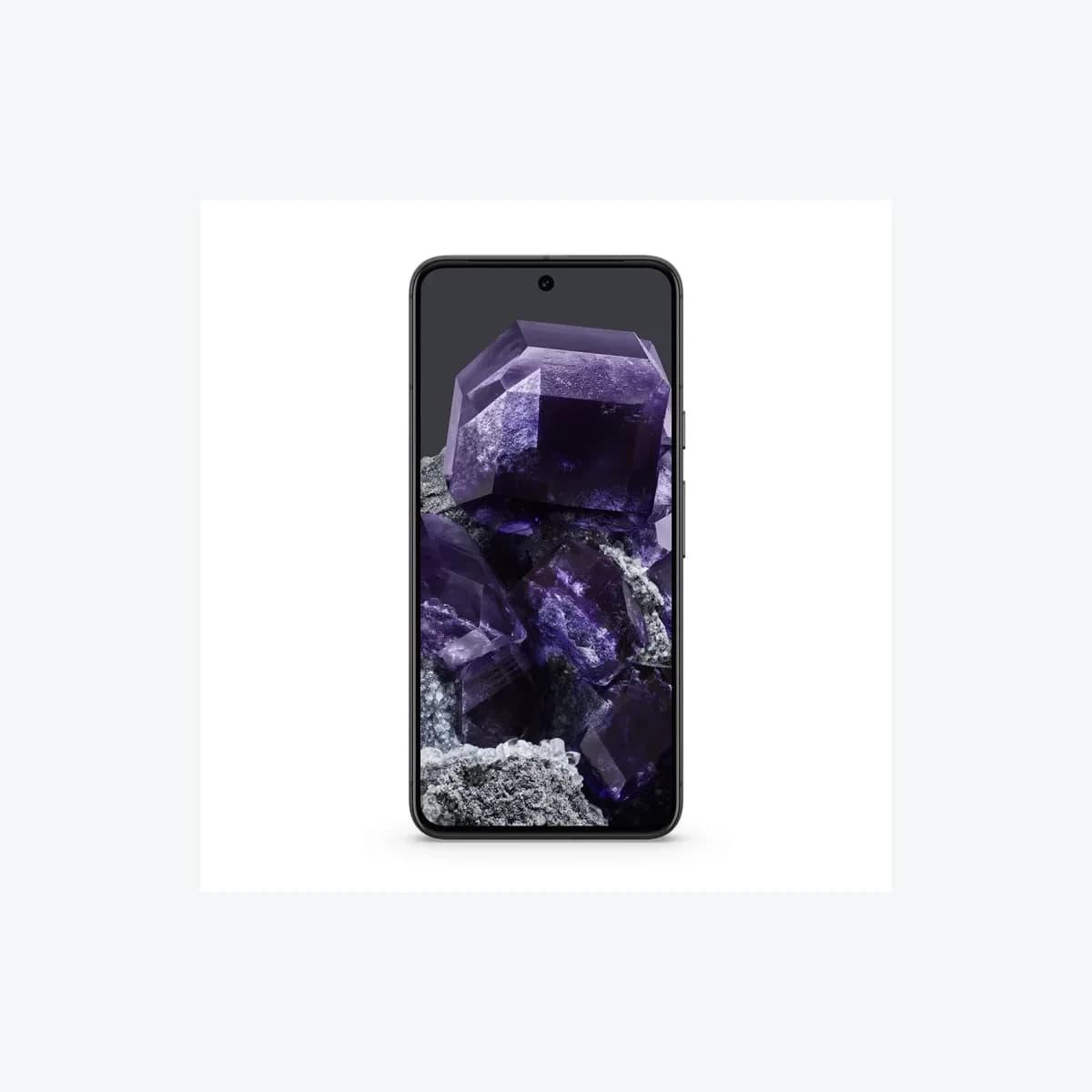 Google press-library product image of Pixel 8 in Obsidian; a Pixel-family phone, not a Pixel Watch 4 or 5.